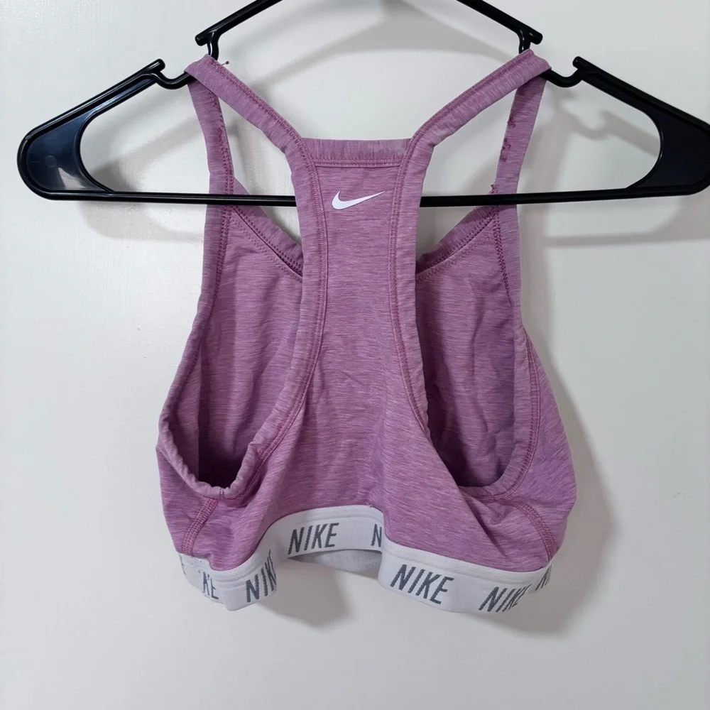 3/$15 Nike light pink  halter athletic sports bra size M
